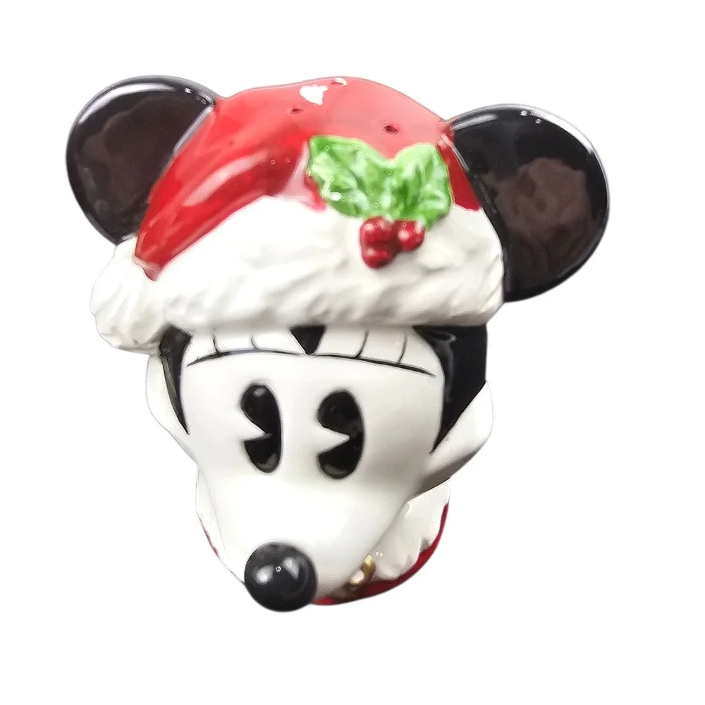 Disney Mickey Mouse Christmas Salt &‎ Pepper Shakers Enesco Holiday Decor